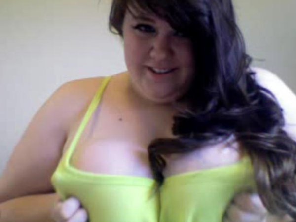Bild eines fetten Webcam Girls